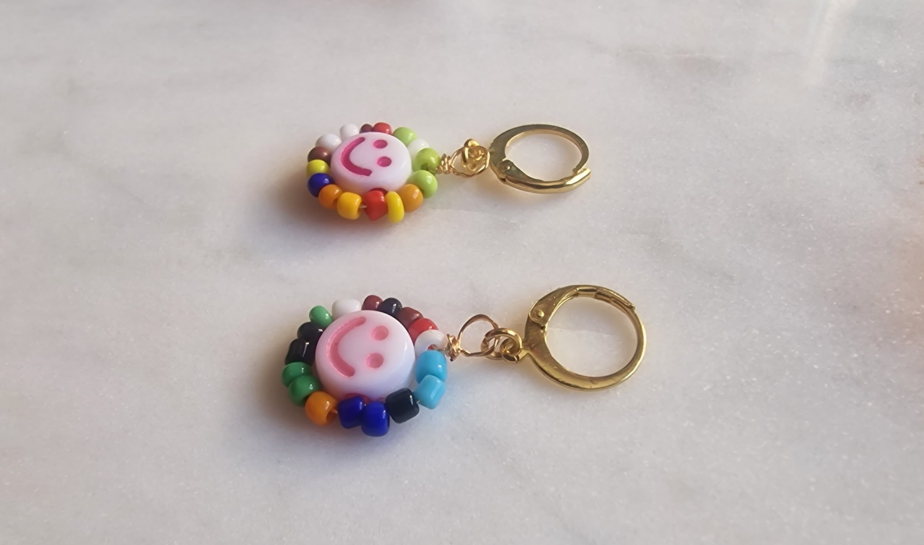 smiley rocaille oorbel kids 2