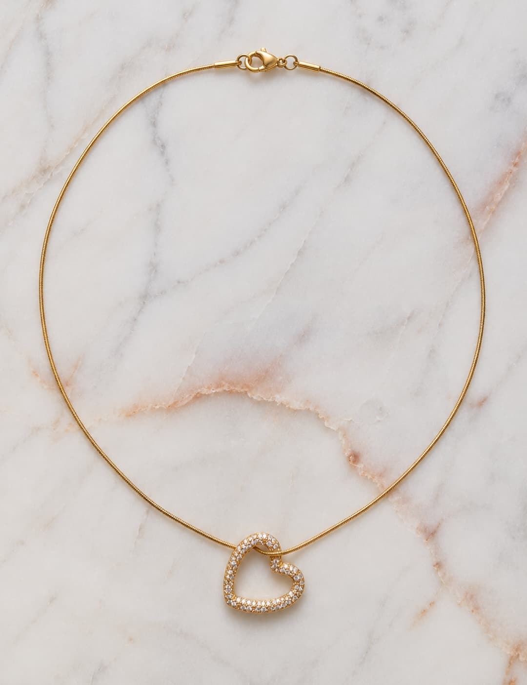 Glitter Heart Necklace 2